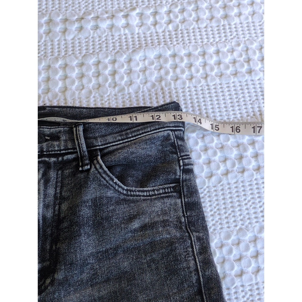 Mother The Insider Crop Step Fray Train Stops Size 25 Black Raw Hem - Picture 9 of 13